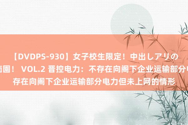 【DVDPS-930】女子校生限定！中出しアリの！腰フリダンス甲痴園！ VOL.2 晋控电力：不存在向阁下企业运输部分电力但未上网的情形